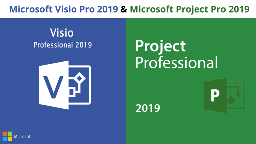 Office Pro Plus 19 mit Visio und Project, Microsoft Project und Visio 2019 Professional Bundle