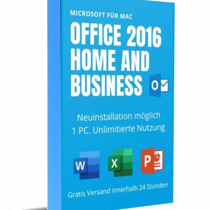 Office 2016 Home and Business für MAC / Neuinstallation möglich / Retail