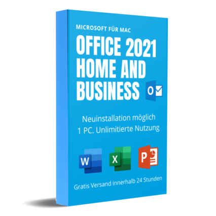 Microsoft Office 2021 Home and Business für MAC / Neuinstallation möglich / Retail