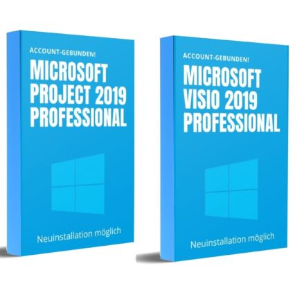 Microsoft Project und Visio 2019 Professional Bundle / Neuinstallation möglich / Retail