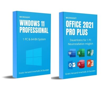 Windows 11 PRO und Office 2021 Pro Plus (Lifetime / Retail)