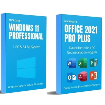 Windows 11 PRO und Office 2021 Pro Plus (Lifetime / Retail)