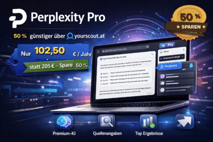 Perplexity Pro günstig kaufen: 50% auf 12 Monate