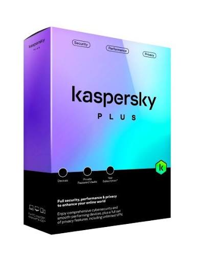 Kaspersky Plus 2026 Verpackung für Windows PCs