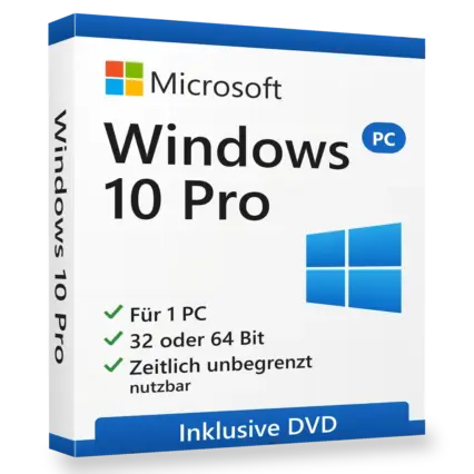 Windows 10 PRO mit DVD